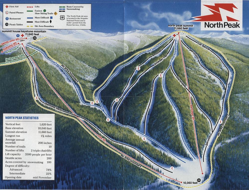 Rad Smith redesigns Keystone's ski map to include the newly added