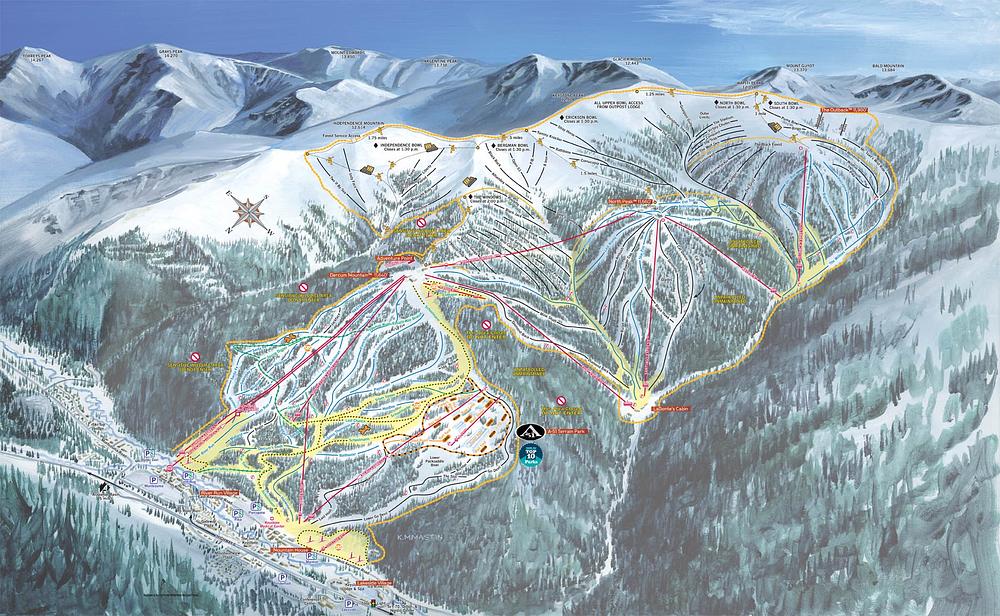 Rad Smith redesigns Keystone's ski map to include the newly added